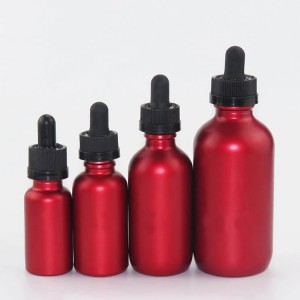 10ml 15ml 20ml 30ml 50ml 100ml electroplated red empty essential oil glass bottle