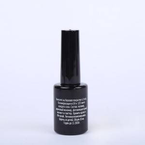 12ml 0.4oz Cylinder long cap screen printing luxury glass empty uv nail polish gel bottle