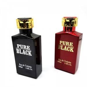 100 ml Negro e mellor perfume botella de vidro branco vermello para a muller