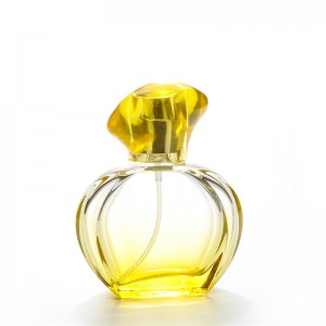 30ml planas redondas mujeres del diseño de encargo al por mayor de lujo popular del perfume recargable botella de aerosol de cristal