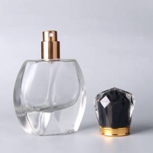 usine Chine bouchon de la bouteille de luxe transparent bouteille en verre vide parfum 30ml