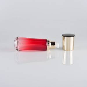 Wholesale custom design empty glass cosmetic cream jar and lotion pump bottle