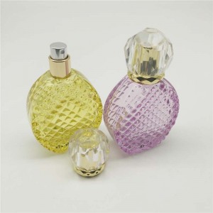 50ml agordebla logo koloro parfumo spray botelo de vitro
