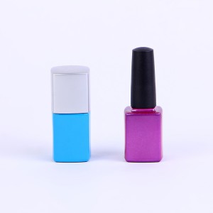 15ml 0.5oz manufacturers colored design square empty glass nail polish remover bottle 