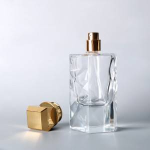 Tebal dasar parfum kristal botol kaca 100ml mens parfum produsen botol