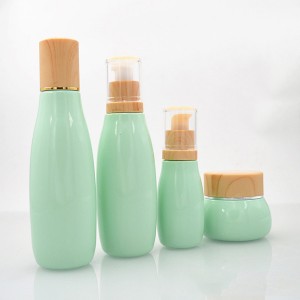 50g 40ml 100ml 120ml private design water transfer printing cosmetic glass lotion pump bottle