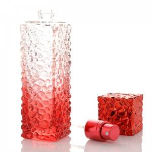 30ml wholesale custom made colored rectangle spray perfume empty glass bottle