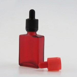 15ml wholesale custom label rectangular dropper glass bottle for essential oil