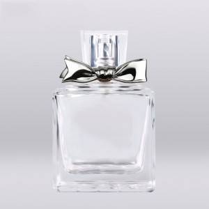 100ml rectangle shaped glass perfume bottles factory magnetic cap for perfume bottle