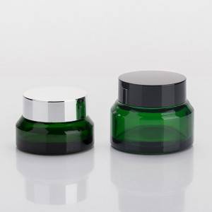 5g 10g 15g 30g 50g China supplier green amber blue  inclined shoulder empty cosmetic cream jar