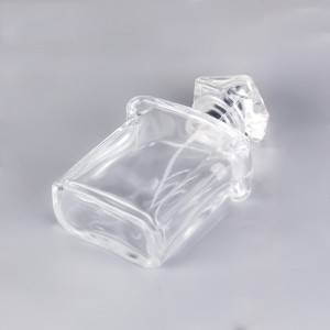 Per major fàbrica de perfum de vidre ampolla de 50ml clar ampolla d'esprai de perfum recarregable buida