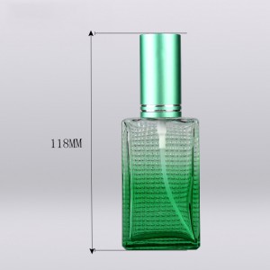 Factory one-stop cosmetic package25ml 30ml perfume refill bottle rectangle perfume bottle glass