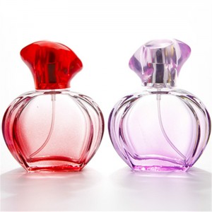 30ml wholesale flat round custom design women popular fancy refillable perfume spray bottle glass