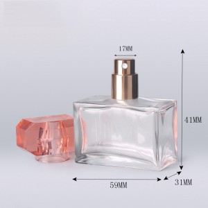 30ml didmeninės butelių kvepalai tuščias logotipas skaidraus stiklo kvepalų buteliuko