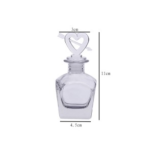 Tomme glass siv diffuser flaske 50 ml engros glass parfyme diffusor flaske