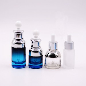 de vidro groso cosmético 10ml baleiro bote conta-gotas de aceite esencial frasco de soro