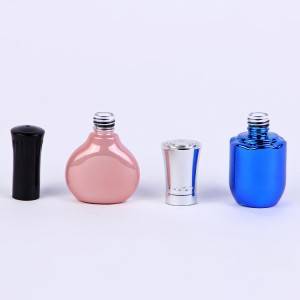 14ml mirror surface electroplate UV glass custom empty nail polish bottle