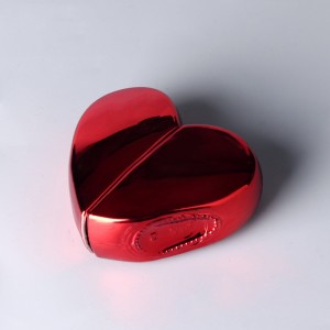 30ml 1oz wholesale  factory custom red mini fancy empty heart shaped perfume bottle glass