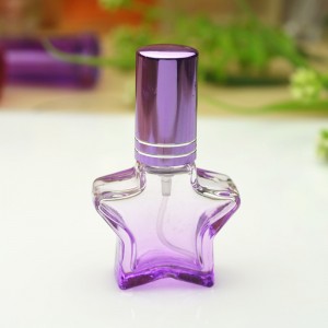 8ml tom farge design fancy stjerneformet mini reise pocket parfyme glass sprayflasker