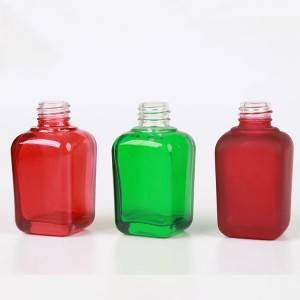 1 oz 30ml square essential oil bottle cosmetic clear glass dropper bottles