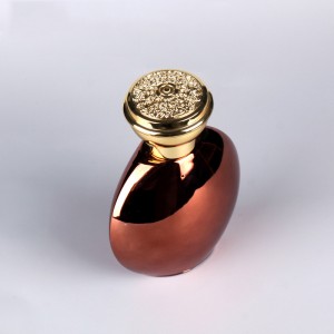 100ml design your own perfume bottle royal luxury products egyptian glass perfume bottle hot sale with metal cap