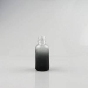 10ml 15ml 30ml rotonda di alta qualità bottiglia di olio essenziale di vetro trasparente con argento / oro contagocce