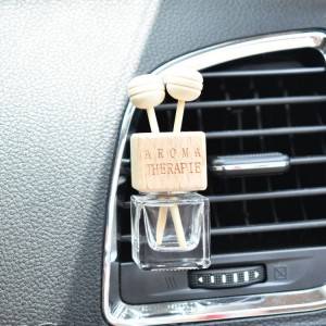 Hajusteiden diffuusori pullo auton lasi hajuvesipulloja 5 ml kanssa puinen korkki