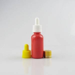 / 30ml commestibile vetro colorato materiale per la cura personale bottiglia vuota 1 oz Da pacchetto olio essenziale