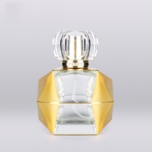 100ml wholesale luxury vintage uv electroplated coating empty glass bottle for perfume oil