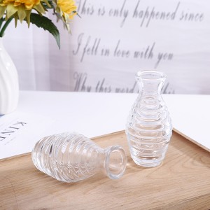 engros luksus 43 ml unik design aroma duft siv diffuser glassflaske med fiber pinner