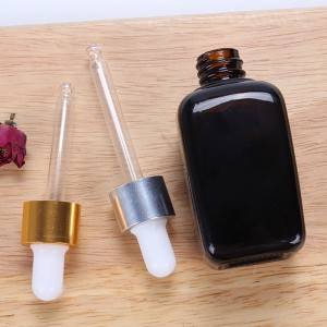15ml 25ml 30ml 50ml 100ml manufacture amber spray empty square glass dropper bottle for essential oil