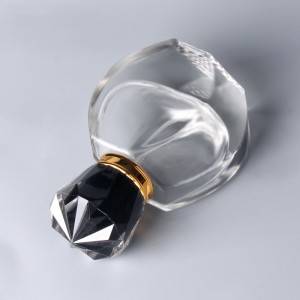 China fábrica de lujo transparente tapa de la botella de perfume vacía botella de cristal 30ml