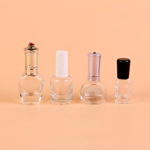 10ml 12ml 13ml 15ml фабрика уникално прозрачно стъкло празен обичай лак за нокти бутилка