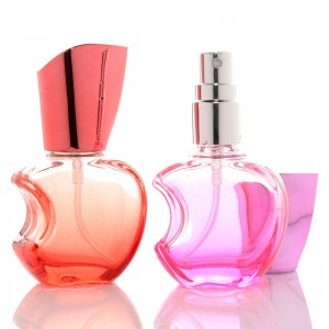 10ml wholesale oil perfume bottles apple shape custom empty mini glass perfume bottle 