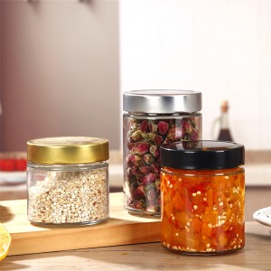 Wholesale custom 3.33oz 5oz 6oz 7oz 9oz 12.67oz 16.67oz 25oz food glass storage jar container