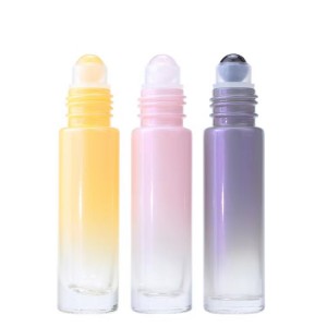 5ML 8ML 10ML Pearl fritillaria  color gradient roll on perfume bottle