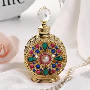 Royal luxury 15ml Bejeweled essential oil bottle dropper bottle