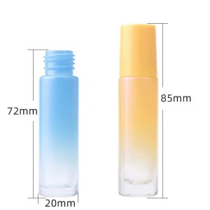 5ML 8ML 10ML Pearl fritillaria  color gradient roll on perfume bottle