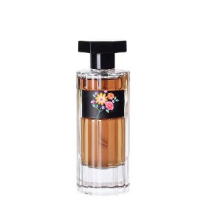 Custom label stick for 100ml fancy transparent perfume bottle 100ml