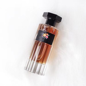 Custom label stick for 100ml fancy transparent perfume bottle 100ml