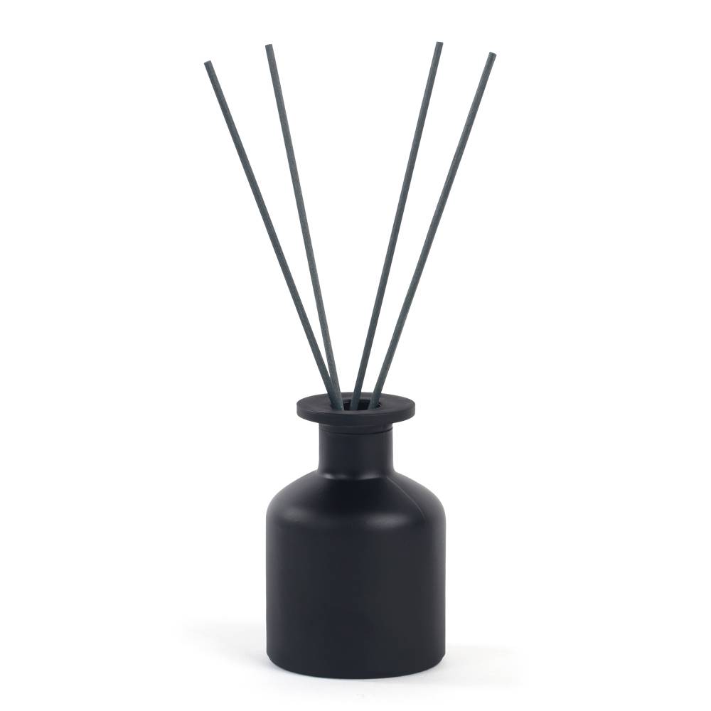 150ml painted black reed diffuser bottle with cork cap Featured Image