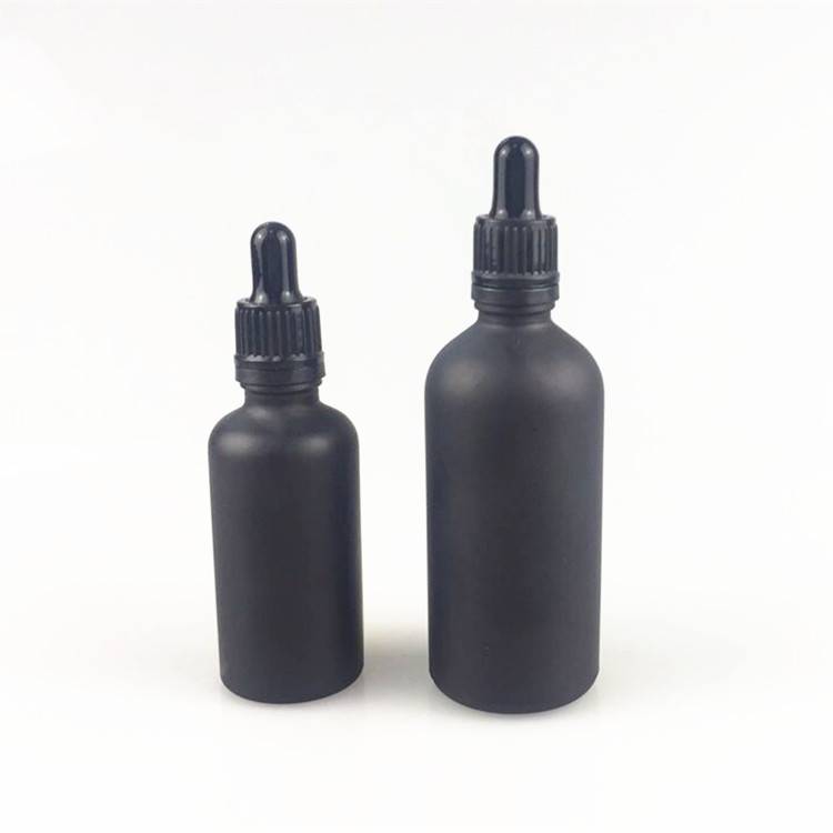 Black essential oil glass bottle with dropper Featured Image