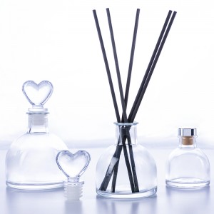Luxury reed diffuser glass bottles with cork