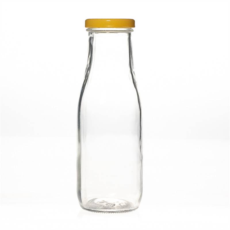 clear juice glass bottle