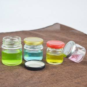 Lowest Price for Redneck Wine Glass Mason Jar - 30ml wholesale mini glass honey jar with metal lid – Shining