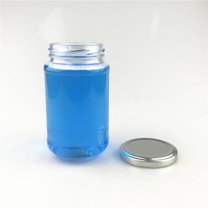 12 oz glass round food jars with screw cap lids for honey