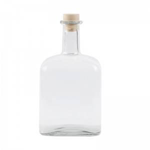 Chinese wholesale Square Glass Candle Jar With Wood Lid - 1800ml clear empty square glass beverage bottle juice glass bottles for juice storage – Shining
