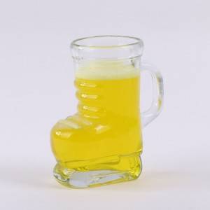 750ml shoes shaped glass cup for beer