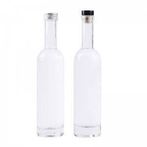 375ml transparent glass wine bottle spirits glass bottle
