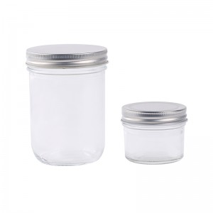 100 ml 200 ml 500 ml honey glass jar with screw metal lid